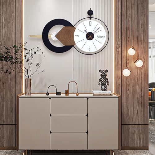 35x20 Inch Modren Wall Clock, Quiet Oversized Home Accent - Image 6