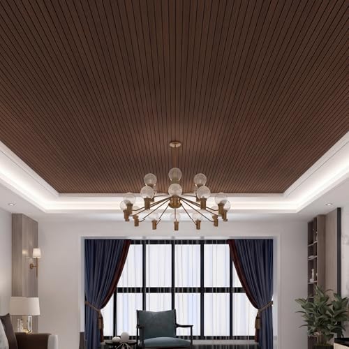 Geelin Peel and Stick PVC Wood Slat Wall Panel Decor 118" x 15.75" - Image 4
