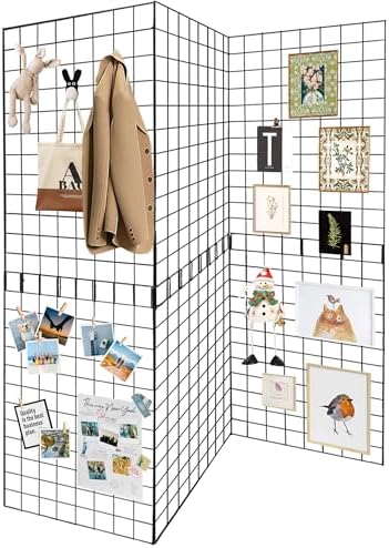 Grid Wall Panels 3 Pcs, Commercial Grade Gridwall Panels, Metal Grid Wall Panel by Unknown