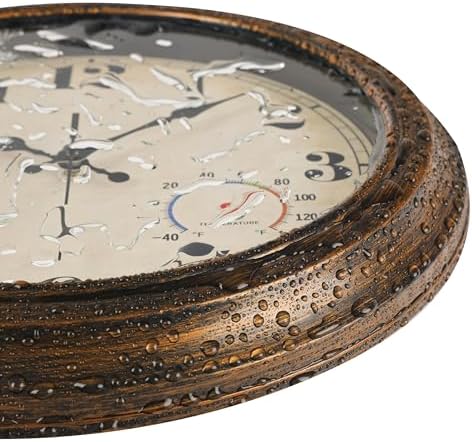 45MinST 13-Inch Vintage Outdoor Wall Clock - Image 3