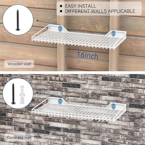 Wallmaster Garage Wall Shelves 23.6"x11.8" Wall Mount Metal Shelves 2 Pack - Image 5