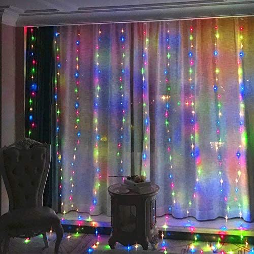 HOME LIGHTING Window Curtain String Lights, 300 LED 8 Lighting Modes Fairy - Image 5