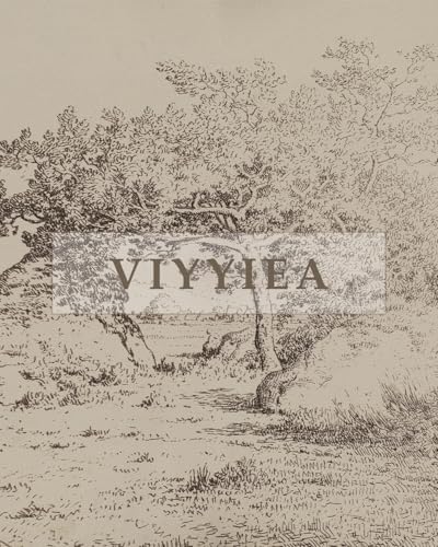 VIYYIEA Extra Large Canvas Wall Art, 36x54 Inch Vintage Landscape Sketch - Image 3