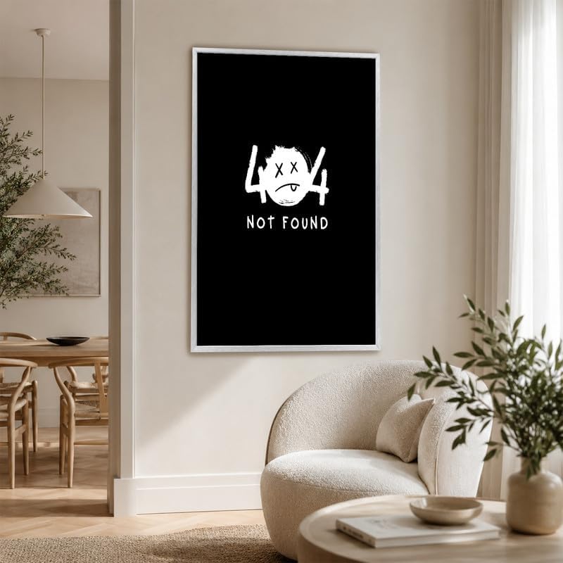 InkFlow Posters Not Found Canvas Poster - Image 5