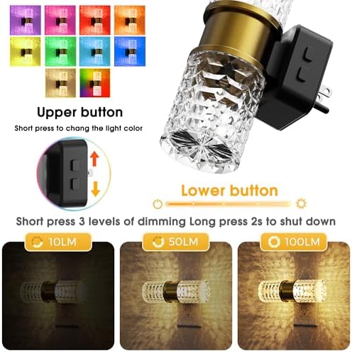 L LOHAS LED Night Light, 10-Color Change RGB Night Lights Plug into Wall - Image 3