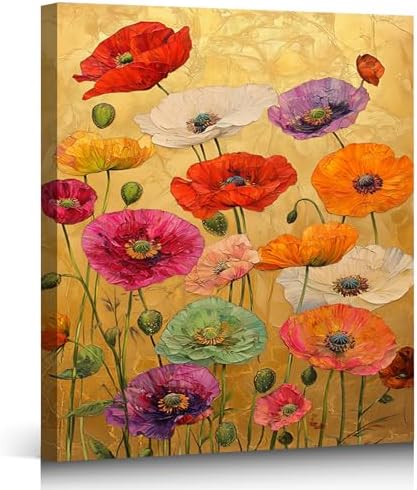 ZERILYN Ship Next Day Botanical Flower Canvas Art Modern Floral Wall Decor by ZERILYN