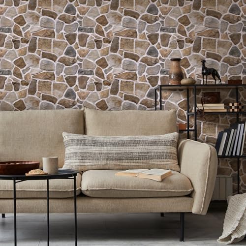 COMSTICKC 3D Faux Stone Wall Panels Peel and Stick Decorative Tiles - Image 6