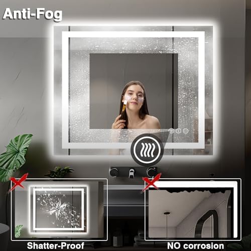 EchosLife 40"x36" LED Bathroom Vanity Mirrors - Image 6