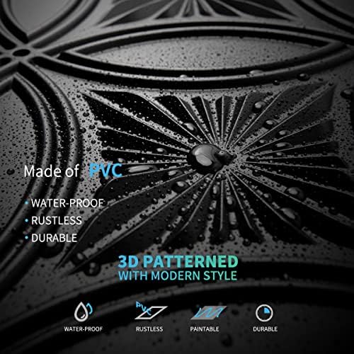Art3d Decorative PVC Drop Ceiling Tiles, 2 x 2 ft - Image 5