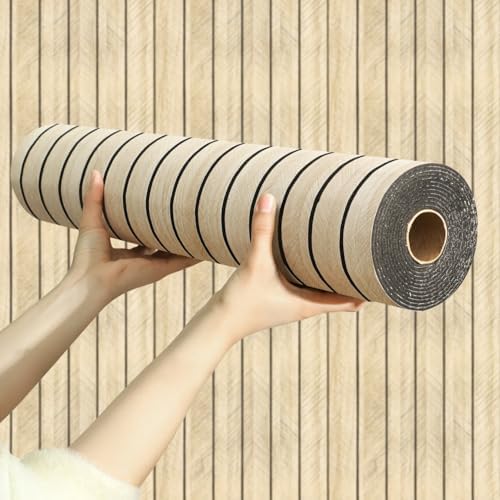 Chejiaye Peel and Stick 3D Wall Panel -15.75"x118"Soundproof Self-Adhesive Wall by Chejiaye