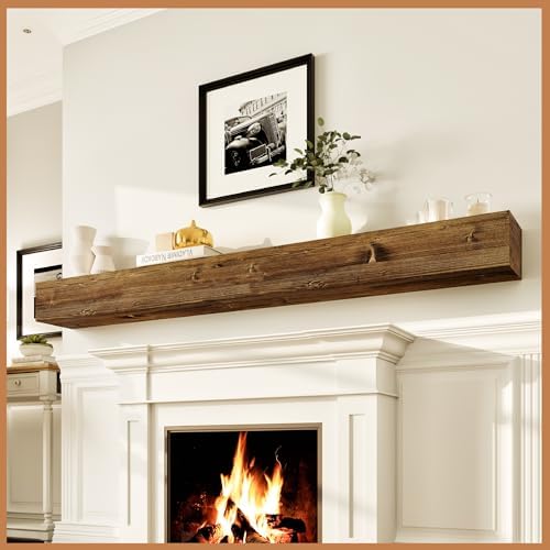 Avana Rustic Fireplace Mantle Shelf by AvanaHome