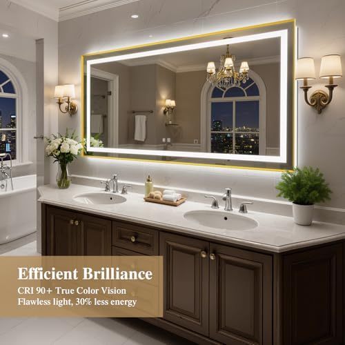 72X36 Inch LED Bathroom Mirror - Image 2