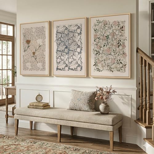Large Framed William Morris Canvas Wall Art - Image 4