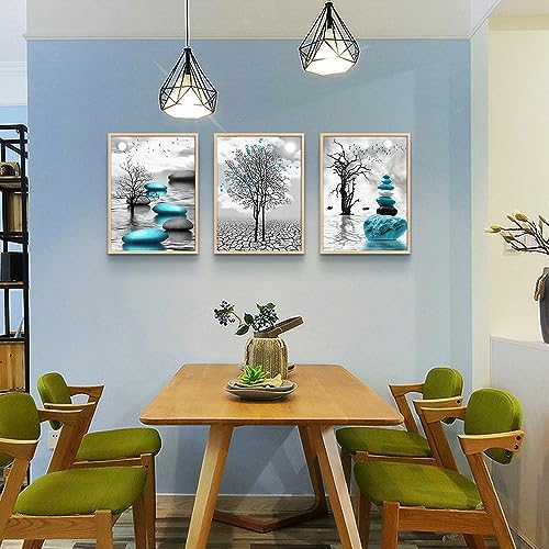 Natural Wood Framed Canvas Wall Art - Image 4