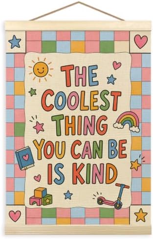 madalo Motivational Colorful Classroom Wall Art Poster Hanger Frame 12x16 by Unknown