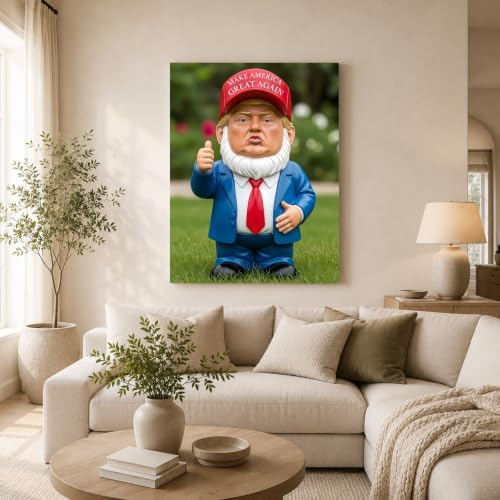 InkFlow Posters Garden Gnome Figurine Canvas Poster - Image 3