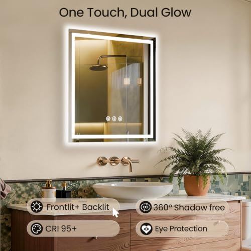 36"x36" LED Bathroom Mirror - Image 4