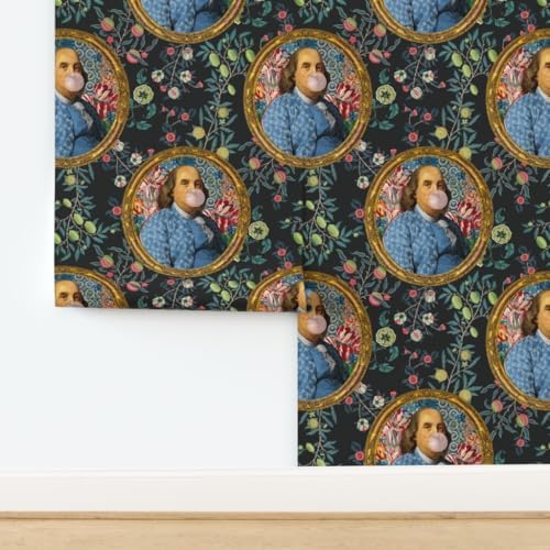 Spoonflower Ben Franklin Peel and Stick Removable Wallpaper - Image 4