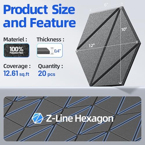 Self-Adhesive Acoustic Panels High Density Sound Proof Foam Panels - Image 6