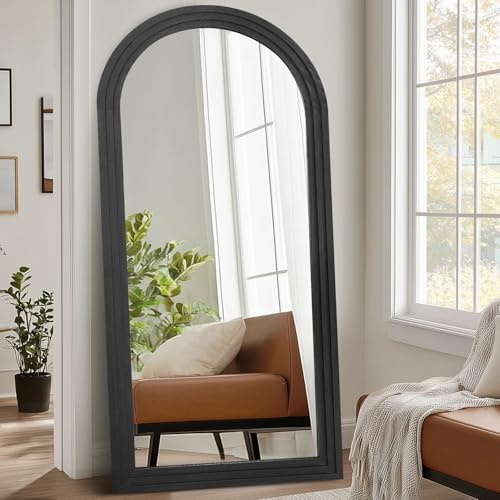 71x32 Arched Full Length Mirror, Solid Wood 3 Layer Frame - Image 7