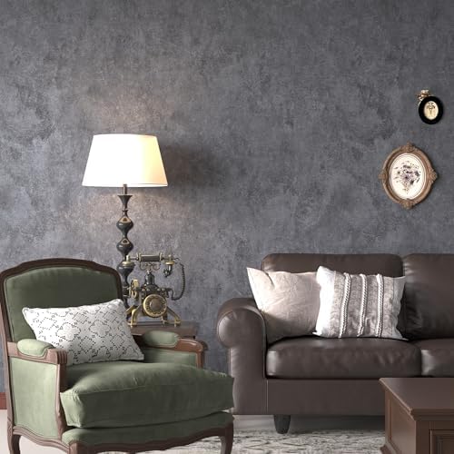 3yecao Grey Concrete Wallpaper Peel and Stick Gray Concrete Contact Paper - Image 6
