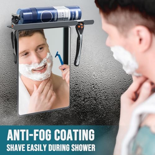 TAILI Shower Mirror Fogless for Shaving, Fogless Mirror Suction Wall Mounted - Image 4
