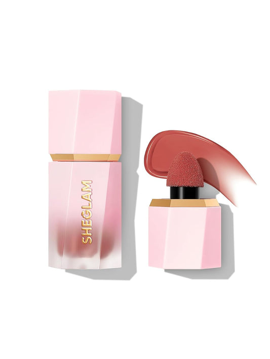 SHEGLAM Color Bloom Liquid Blush Makeup for Cheeks Matte Finish - Risky Business