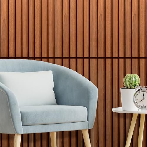 Art3d 48 x 6 Inch WPC Wood Slat Wall Panels, 3D Wall Accents - Image 2