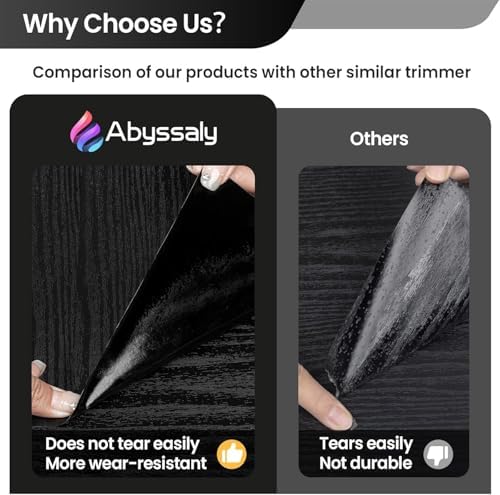 Abyssaly Black Wood Contact Paper Peel and Stick Wallpaper - Image 6