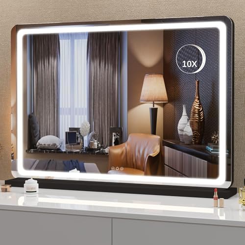 Hasipu Vanity Mirror with Lights, 31.5" x 22" LED Makeup Mirror, Lighted Makeup by Whatssuitableisthebest