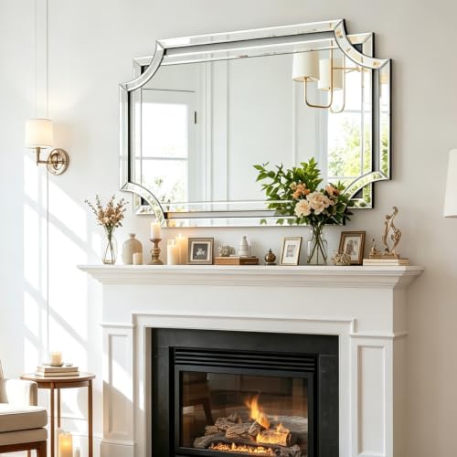 Chende 32" x 47" Large Living Room Wall Mirror - Image 3