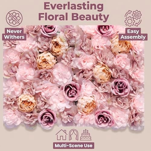 Flower Wall Backdrop 6 Panels 16×24 Inch - Image 3