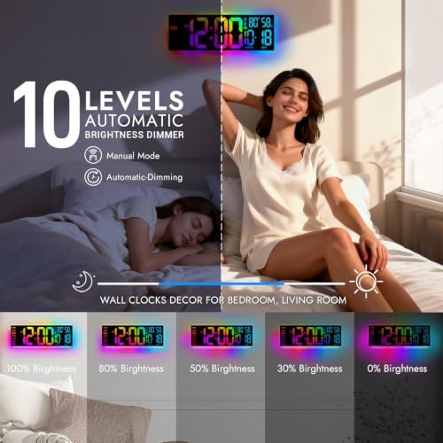 16.5" Large Digital Wall Clock - Image 6
