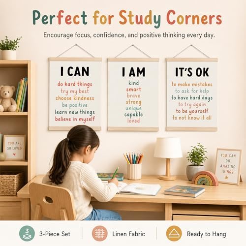 Koesus Inspirational Classroom Wall Art Poster Hanger Frame 12x16 Inch Set of 3 - Image 5