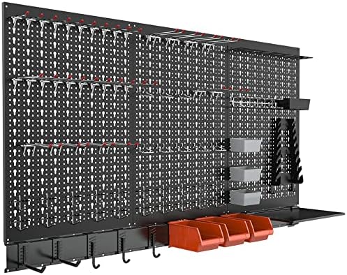 TORACK Metal Pegboard Wall Organizer System 24x48 in by TORACK