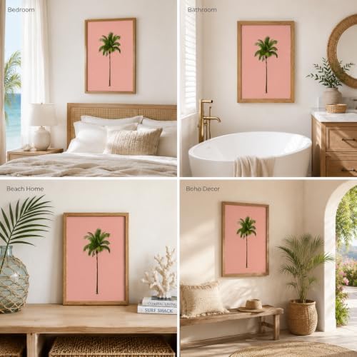 Framed Palm Tree Canvas Wall Art - Image 6