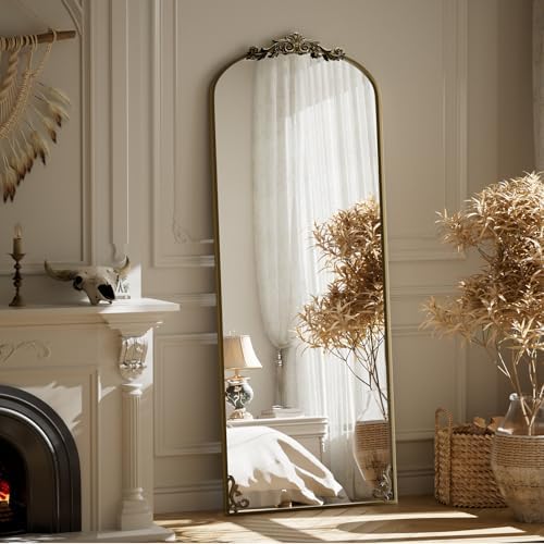 BEAUTYPEAK 56" x 21" Baroque Arch Full-Length Mirror by BEAUTYPEAK