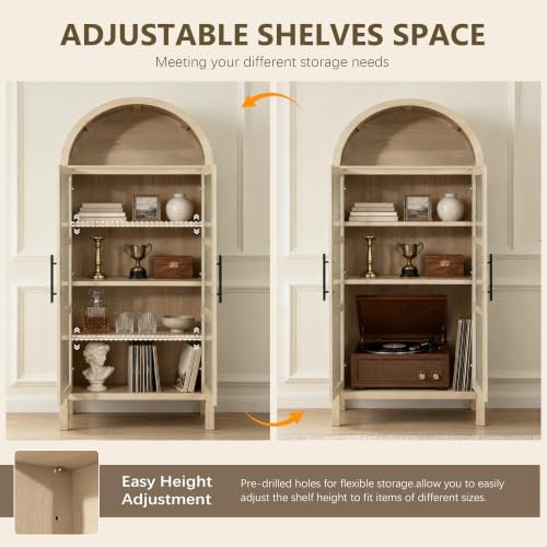 3-Piece Arched Storage Cabinet Set - Image 5