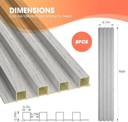 OUZUGIE WPC Acoustic Slat Wall Paneling - Image 3