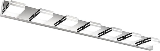 SineRise LED Modern Bathroom Vanity Light Fixtures, Chrome Modern Acrylic by SINERISELIGHTING