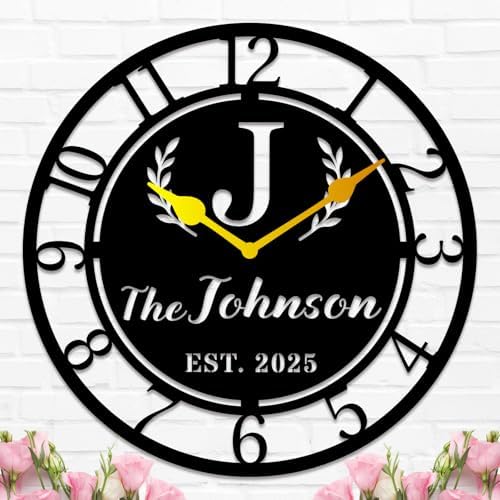 Personalized Metal Clock Sign, Custom Metal Clock, Personalized Gift, by HZYCYYFC