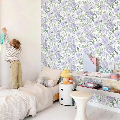Orainege Peony Floral Wallpaper Peel and Stick Wallpaper Self Adhesive - Image 7