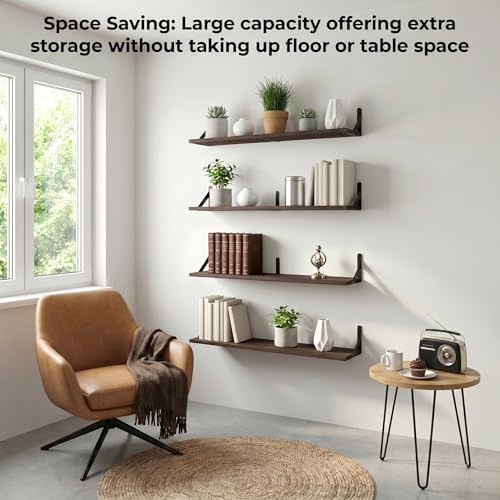 Long Wall Shelf, Large Floating Shelves - Image 4