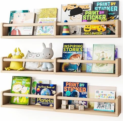 Fixwal Floating Nursery Book Shelves by Fixwal