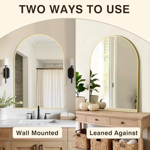 Arched Bathroom Vanity Mirror for Over Sink, 2 Pack 36”x24” - Image 6