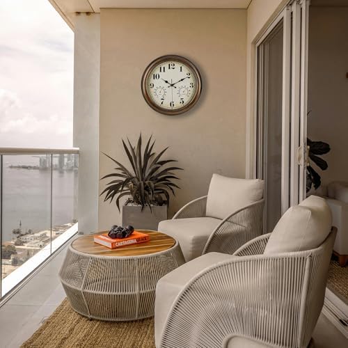 45MinST 13-Inch Vintage Outdoor Wall Clock - Image 5