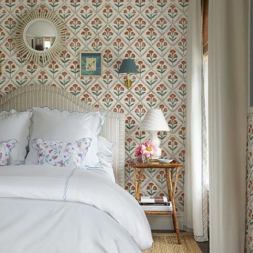 Orainege Peel and Stick Wallpaper Vintage Floral Wallpaper Self Adhesive - Image 2