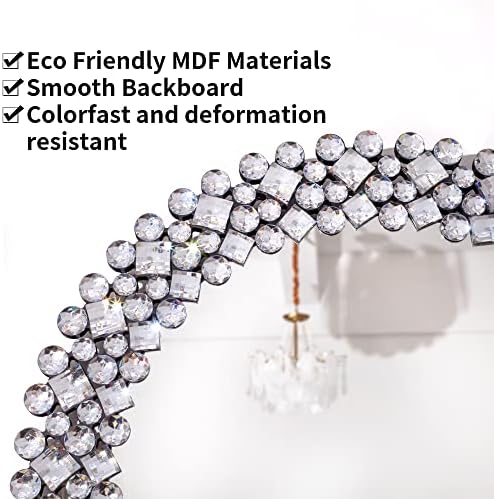 SHYFOY Crystral Round Mirror for Wall Decor - Image 6