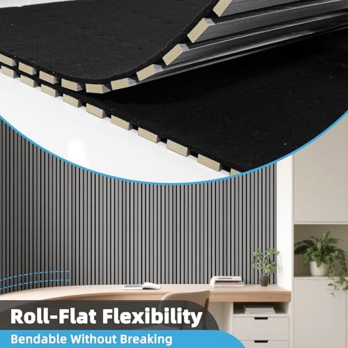 Art3d Roll-Flat Design Acoustic Wood Slat Wall Panel - Image 5