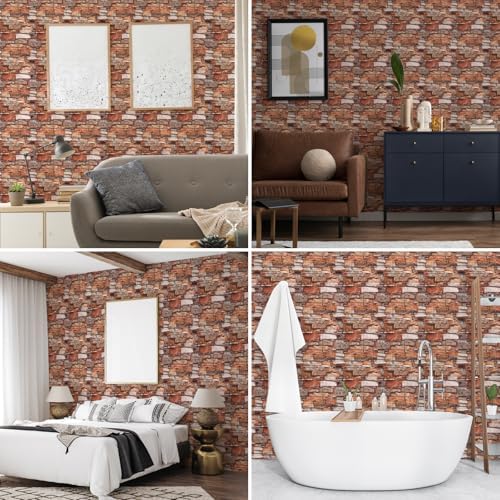 Peel and Stick 3D Foam Stone Wall Panels, Self Adhesive Wallpaper - Image 5